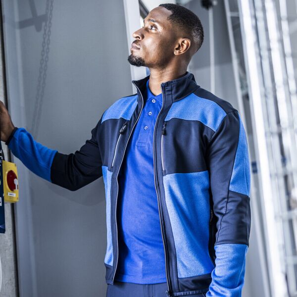 E-Volve unisex knit-effect stretch mid-layer Thumbnail