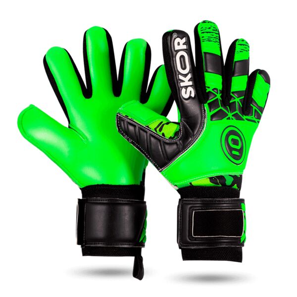 2 halen 1 betalen: <br>SKOR Amadeo Keepershandschoenen - Zwart/Groen Thumbnail