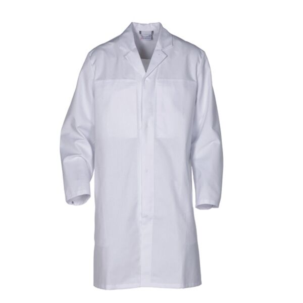 Orcon Food Medium Care lange jas met manchetten Gent Wit  Thumbnail